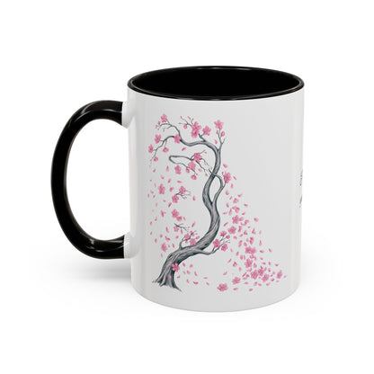 Cherry Blossom Tree Mug — Colorful Ceramic Coffee Cup