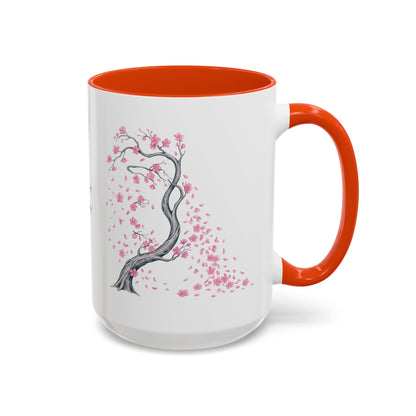 Cherry Blossom Tree Mug — Colorful Ceramic Coffee Cup