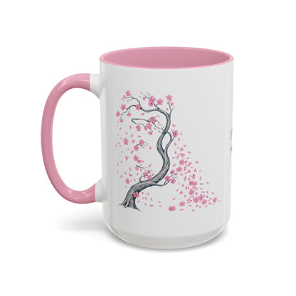 Cherry Blossom Tree Mug — Colorful Ceramic Coffee Cup