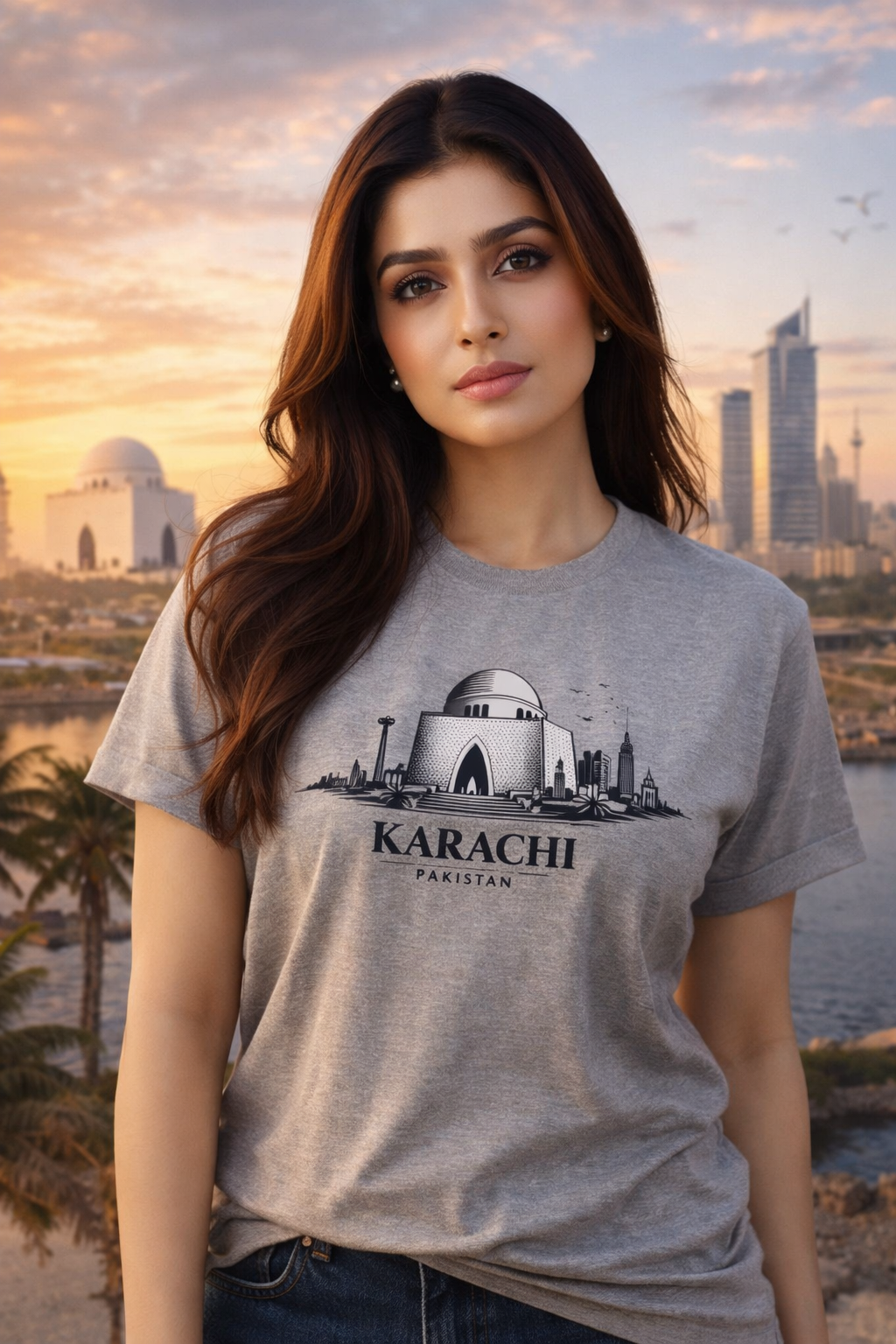 Quaid-e-Azam Mazar Karachi Tee — City of Lights Pakistan T-Shirt