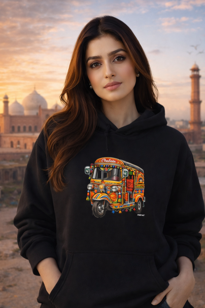 Pakistani Truck Art Rickshaw Hoodie