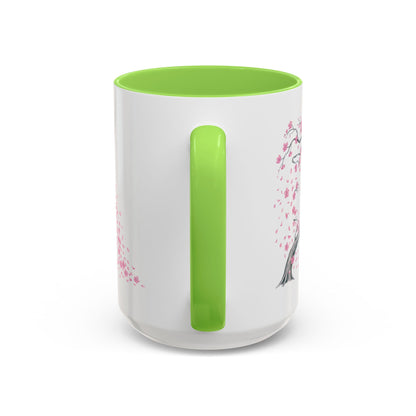 Cherry Blossom Tree Mug — Colorful Ceramic Coffee Cup