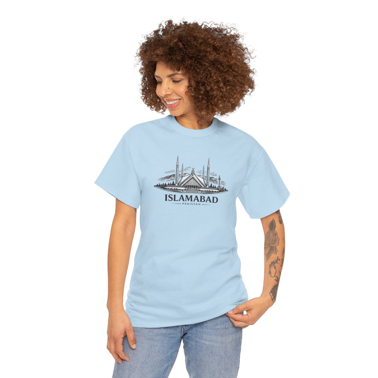 Shah Faisal Mosque T-Shirt — Islamabad Pakistan Landmark Tee