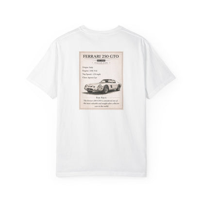 1960 Ferrari 250 GTO Vintage Car Club T-shirt | Classic Sports Car Tee