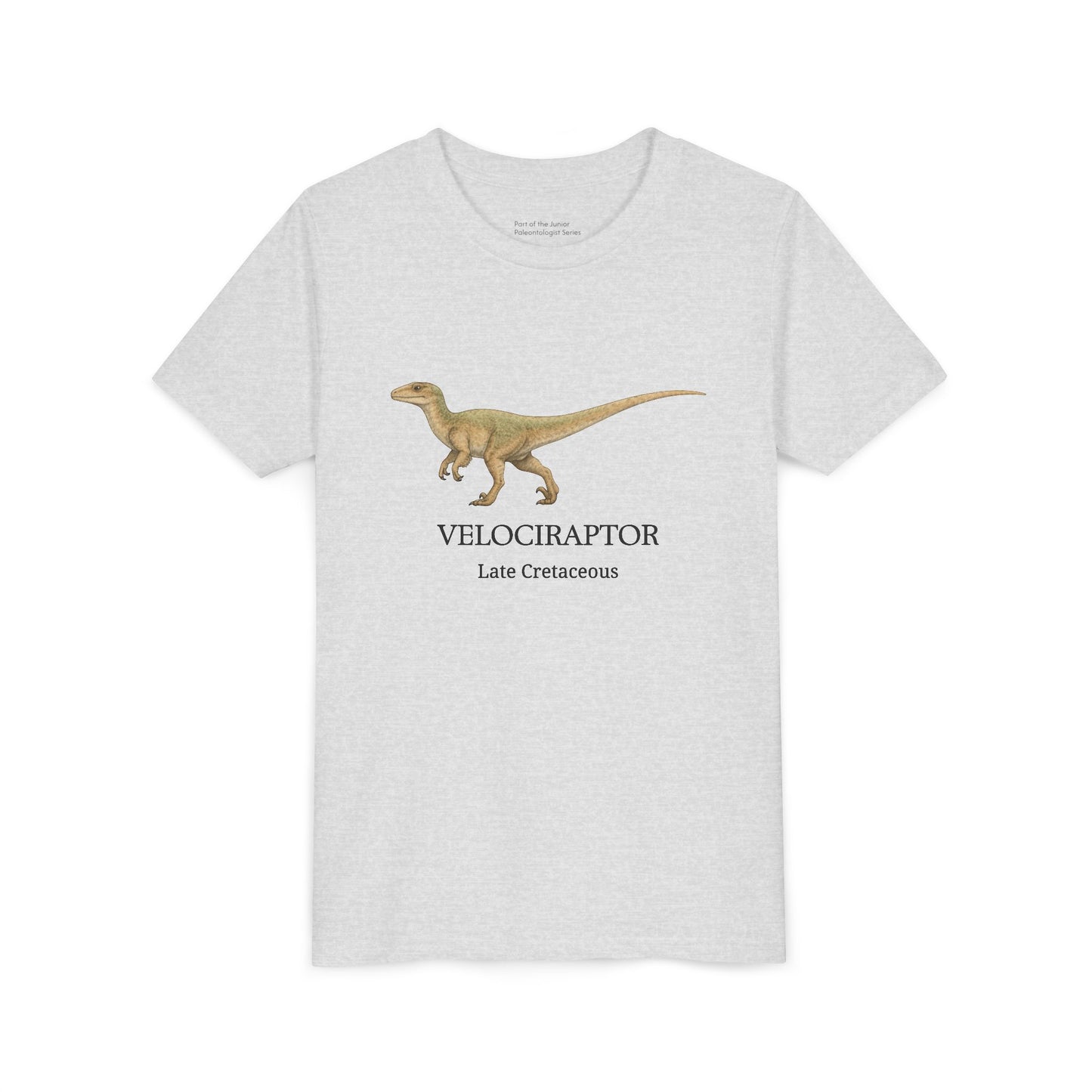 Velociraptor educational youth t-shirt