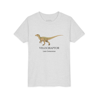 Velociraptor educational youth t-shirt