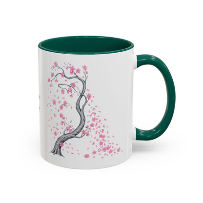 Cherry Blossom Tree Mug — Colorful Ceramic Coffee Cup