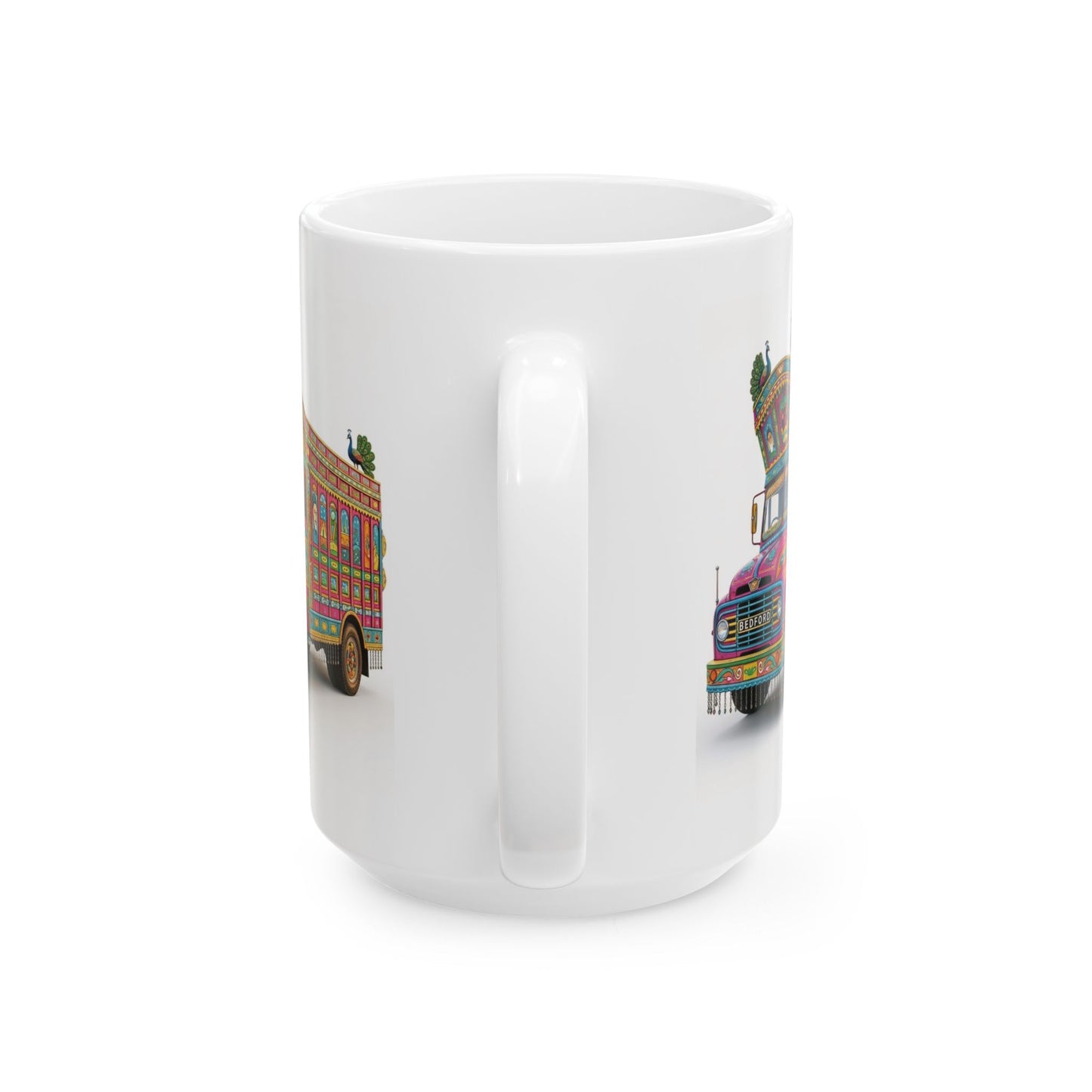 Pakistani Truck Art Ceramic Mug — Colorful Traditional Truck Design (11oz & 15oz)
