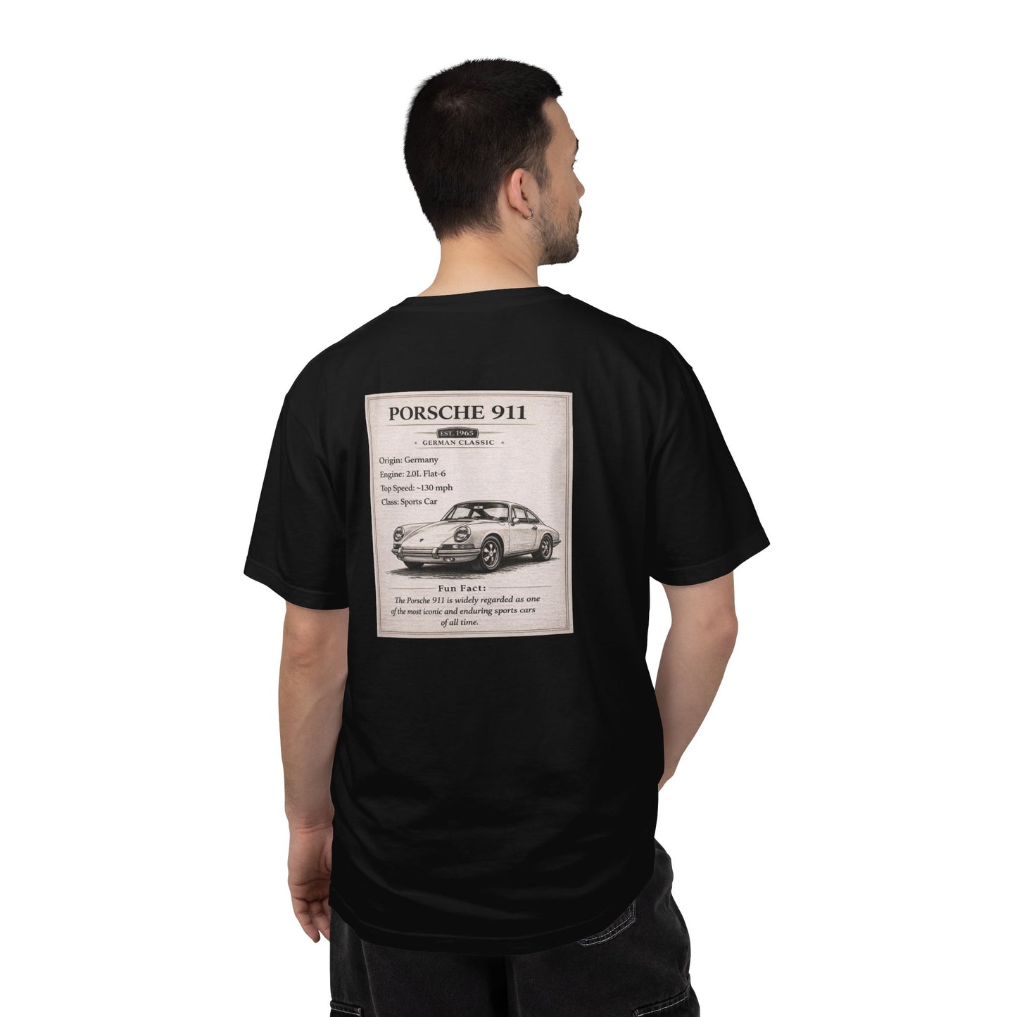 1965 Porsche 911 Vintage Car Club T-shirt | Classic Sportscar Tee