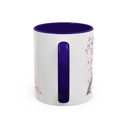 Cherry Blossom Tree Mug — Colorful Ceramic Coffee Cup