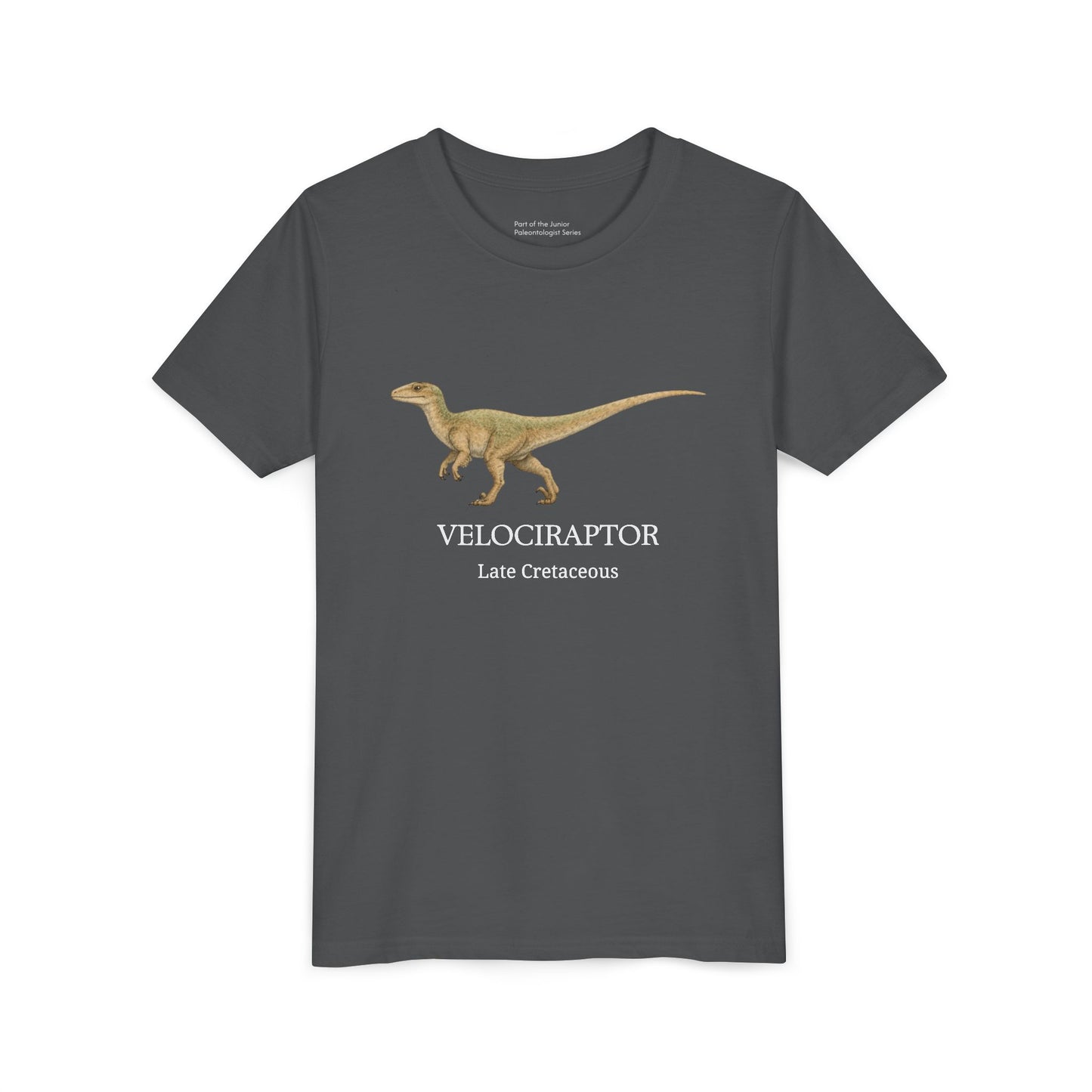 Velociraptor educational youth t-shirt