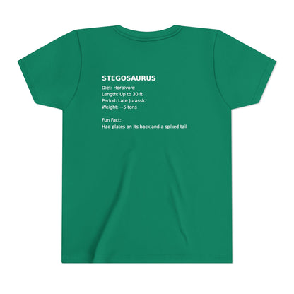 Stegosaurus educational youth t-shirt
