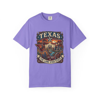 Texas Alamo Longhorn T-Shirt — State of Texas Graphic Tee