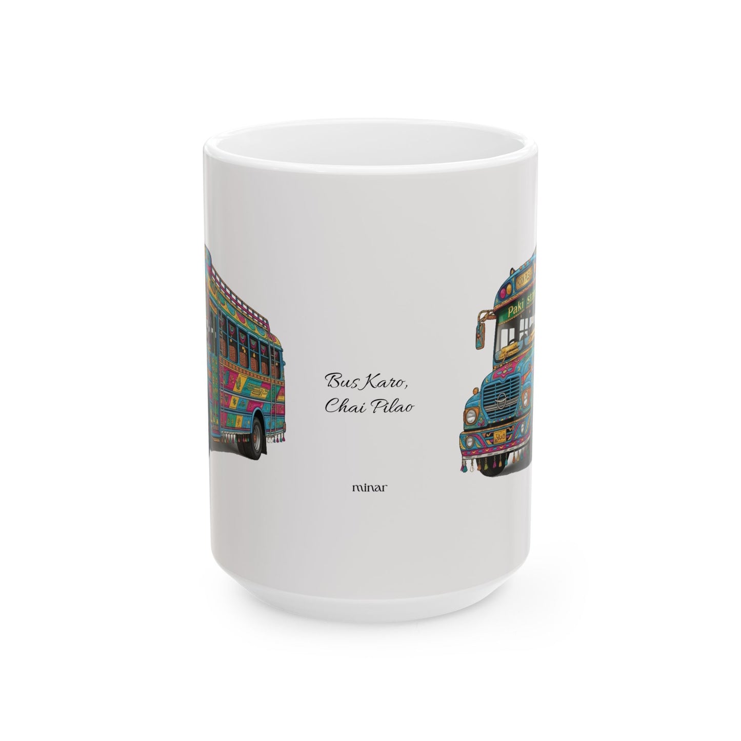 Pakistani Truck Art Bus Ceramic Mug (11oz, 15oz)