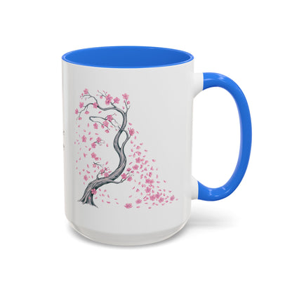 Cherry Blossom Tree Mug — Colorful Ceramic Coffee Cup