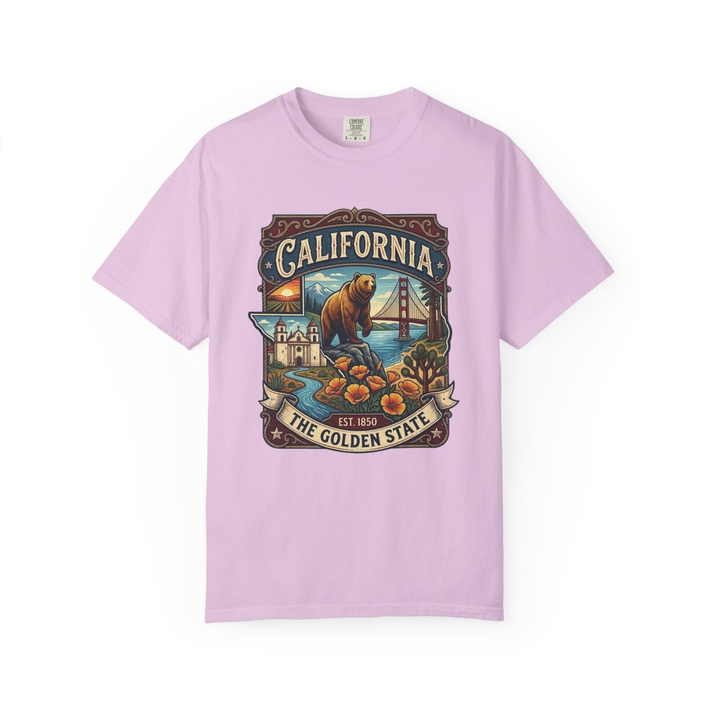 California Bear & Golden Gate T-Shirt