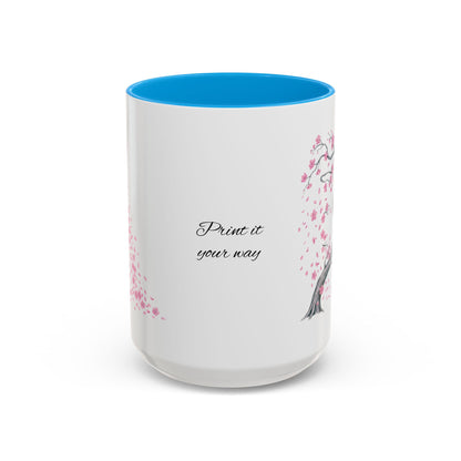Cherry Blossom Tree Mug — Colorful Ceramic Coffee Cup
