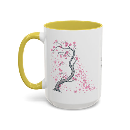 Cherry Blossom Tree Mug — Colorful Ceramic Coffee Cup