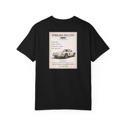 1960 Ferrari 250 GTO Vintage Car Club T-shirt | Classic Sports Car Tee