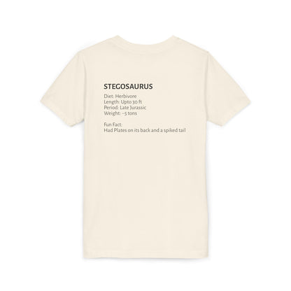 Stegosaurus educational youth t-shirt