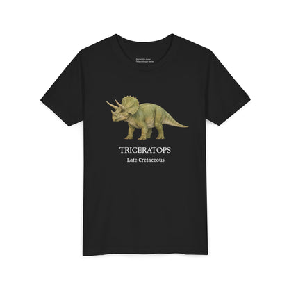 Triceratops educational youth t-shirt