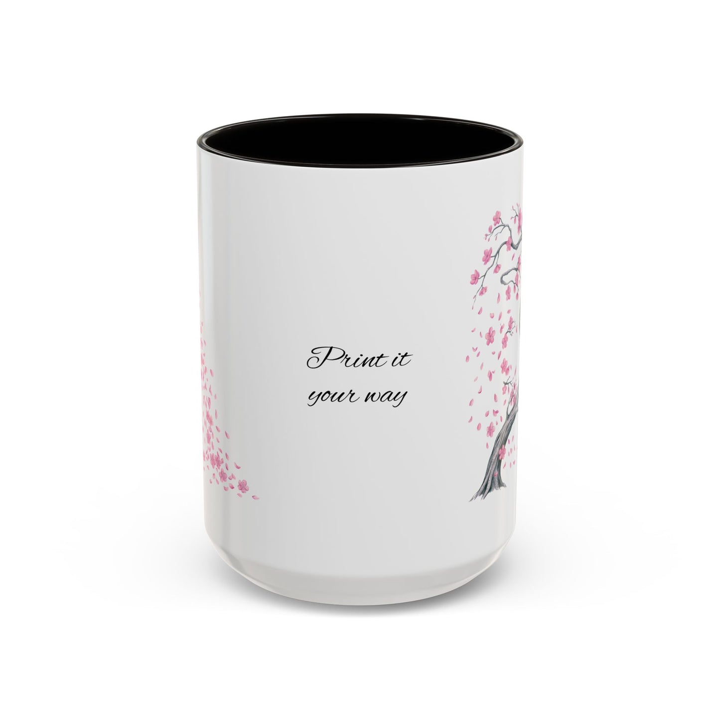 Cherry Blossom Tree Mug — Colorful Ceramic Coffee Cup