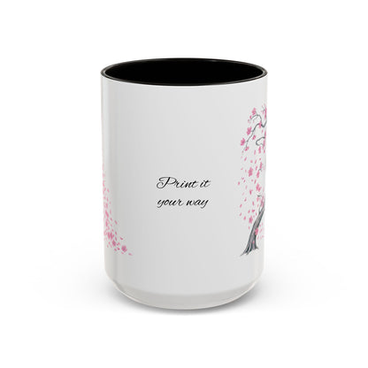 Cherry Blossom Tree Mug — Colorful Ceramic Coffee Cup