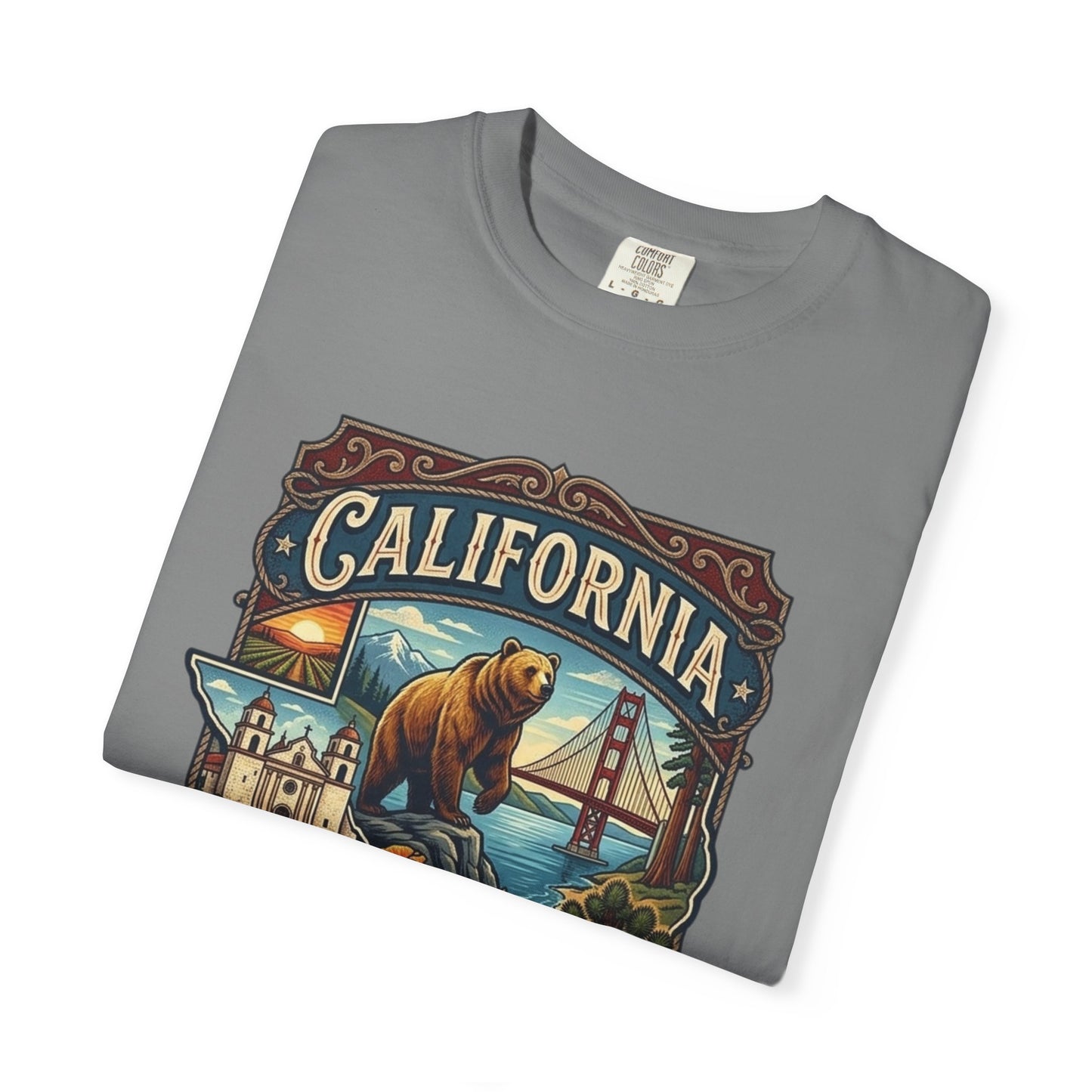 California Bear & Golden Gate T-Shirt