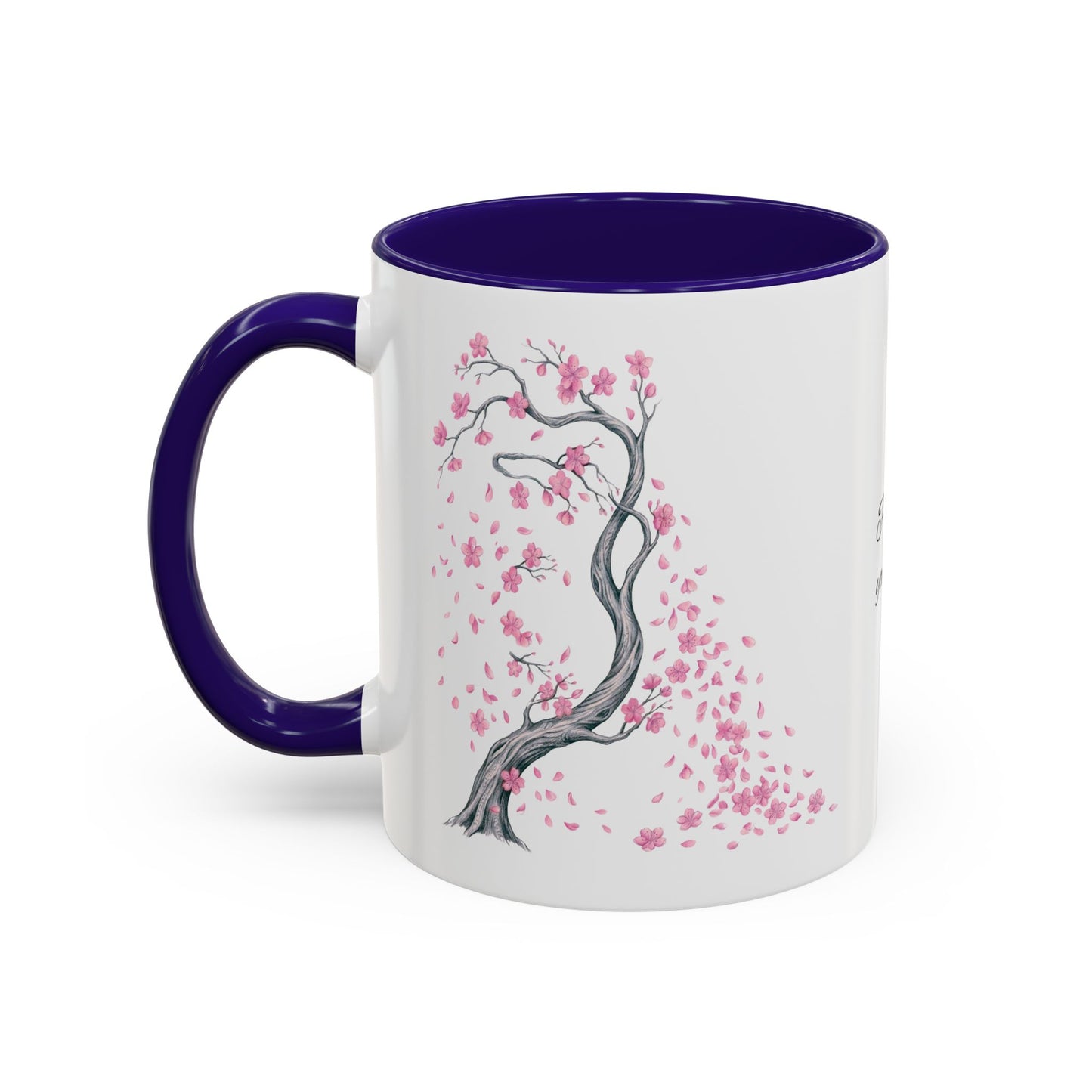 Cherry Blossom Tree Mug — Colorful Ceramic Coffee Cup