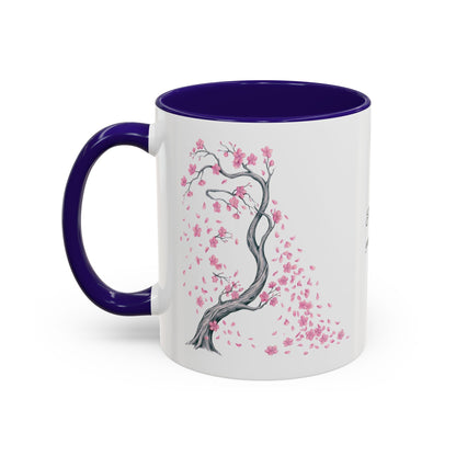 Cherry Blossom Tree Mug — Colorful Ceramic Coffee Cup