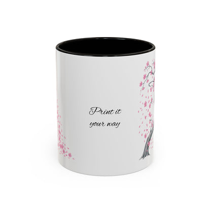 Cherry Blossom Tree Mug — Colorful Ceramic Coffee Cup