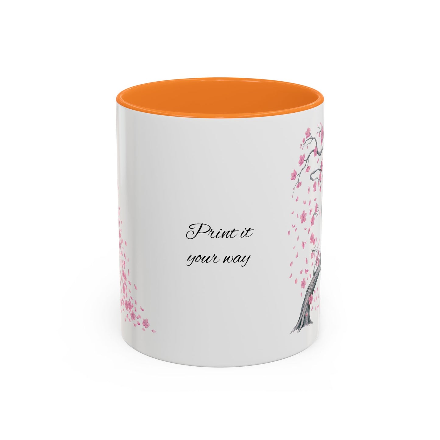 Cherry Blossom Tree Mug — Colorful Ceramic Coffee Cup