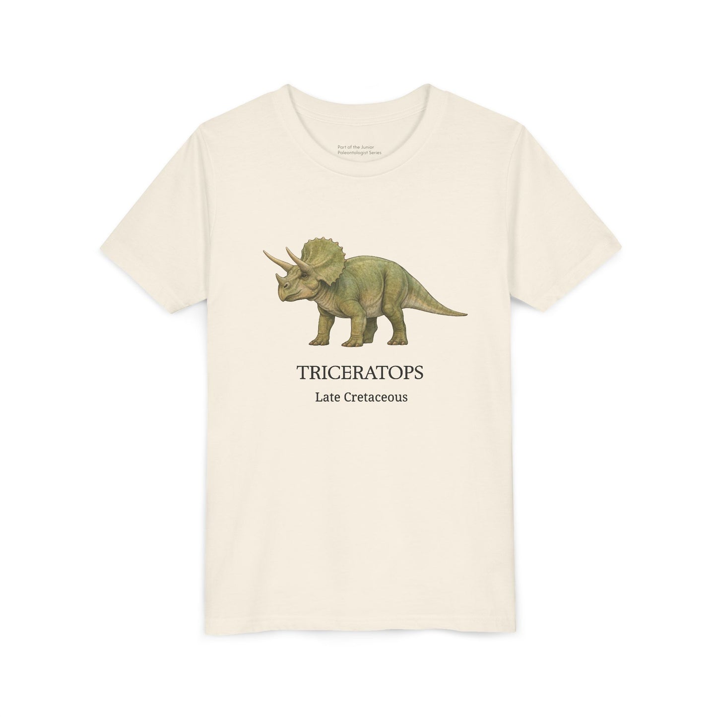Triceratops educational youth t-shirt