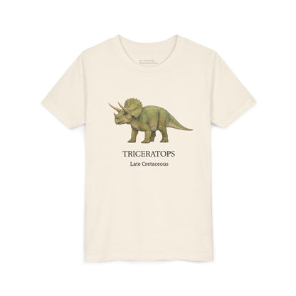 Triceratops educational youth t-shirt