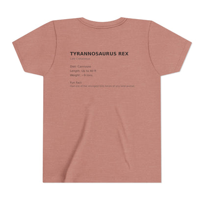 Tyrannosaurus Rex educational t-shirt youth t-shirt