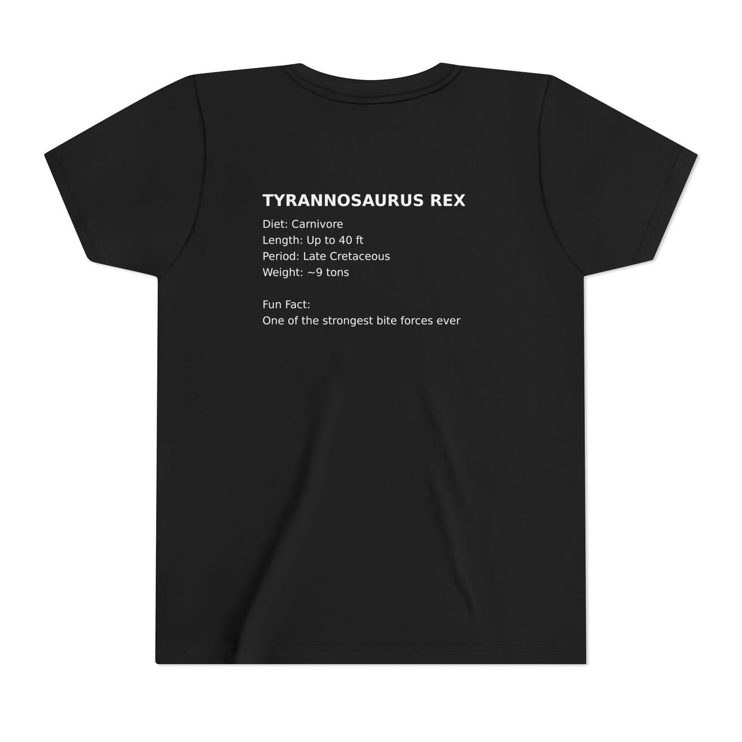 Tyrannosaurus Rex educational t-shirt youth t-shirt