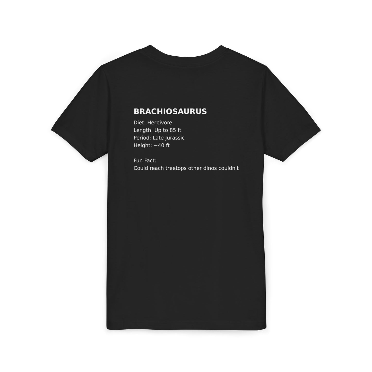 Brachiosaurus educational youth t-shirt