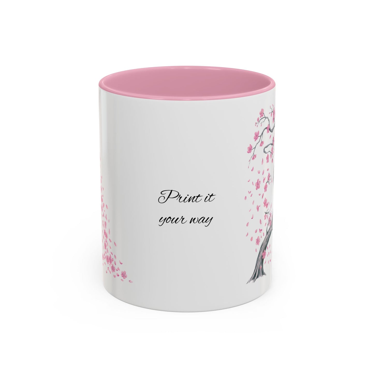Cherry Blossom Tree Mug — Colorful Ceramic Coffee Cup