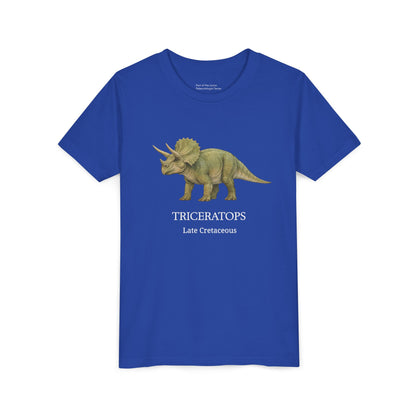 Triceratops educational youth t-shirt