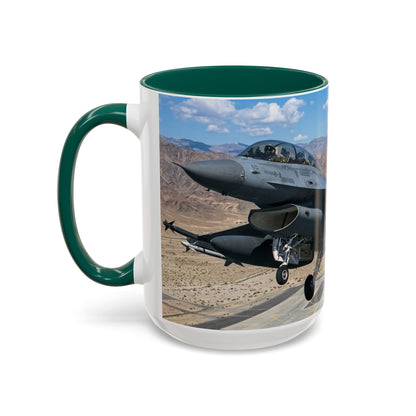 Pakistani F-16 Falcon Flight Mug — Colorful 11oz & 15oz Ceramic Coffee Cup