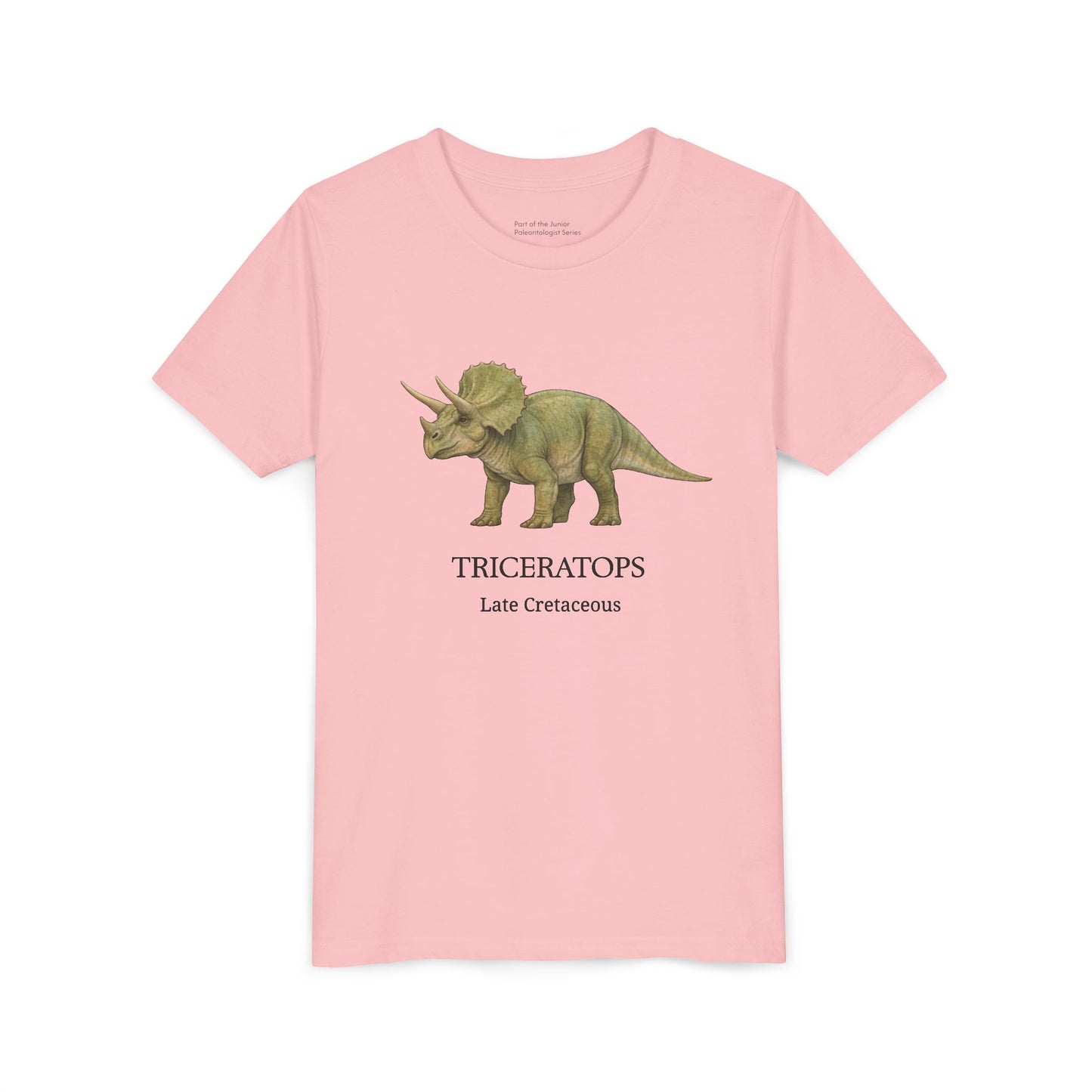 Triceratops educational youth t-shirt