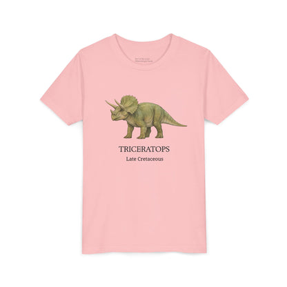 Triceratops educational youth t-shirt