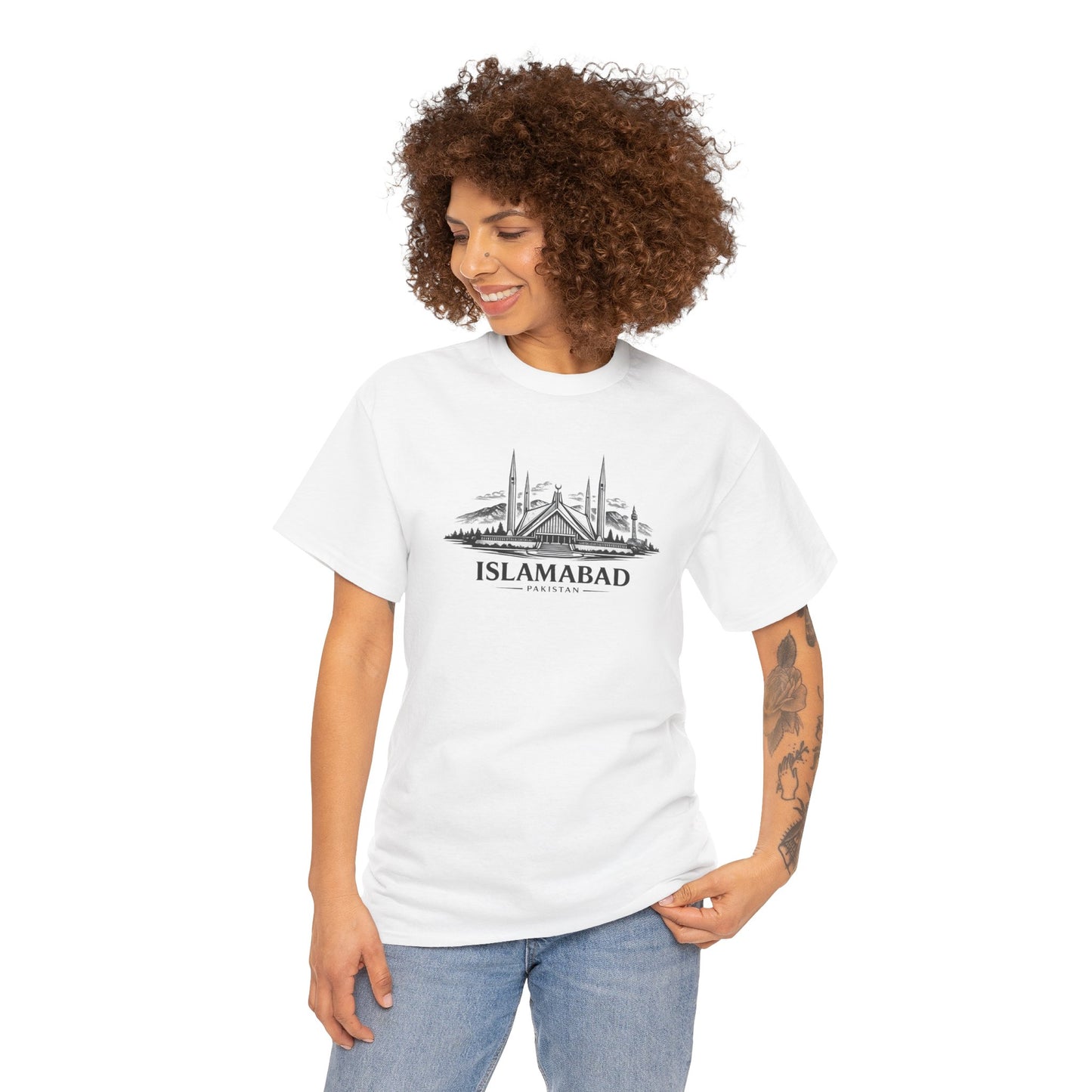 Shah Faisal Mosque T-Shirt — Islamabad Pakistan Landmark Tee