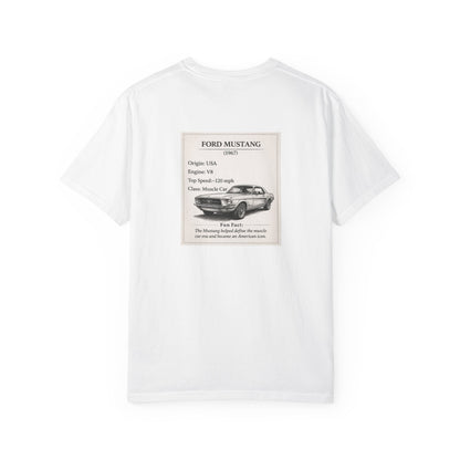 1962 Ford Mustang Vintage Car Club T-shirt | Classic Muscle Tee