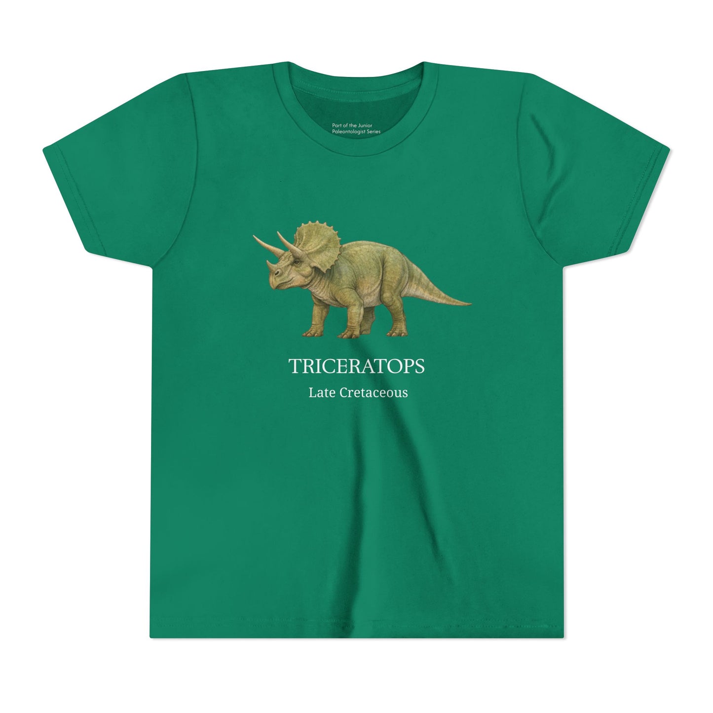 Triceratops educational youth t-shirt