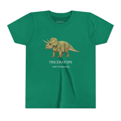 Triceratops educational youth t-shirt