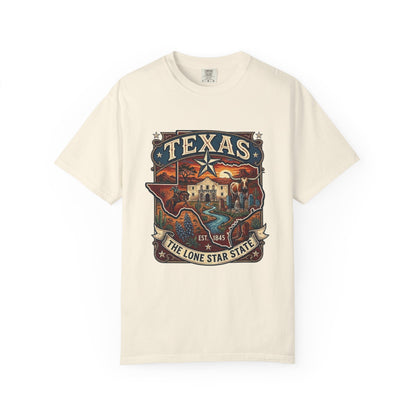 Texas Alamo Longhorn T-Shirt — State of Texas Graphic Tee