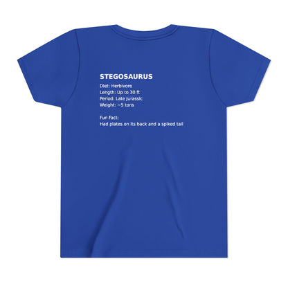 Stegosaurus educational youth t-shirt