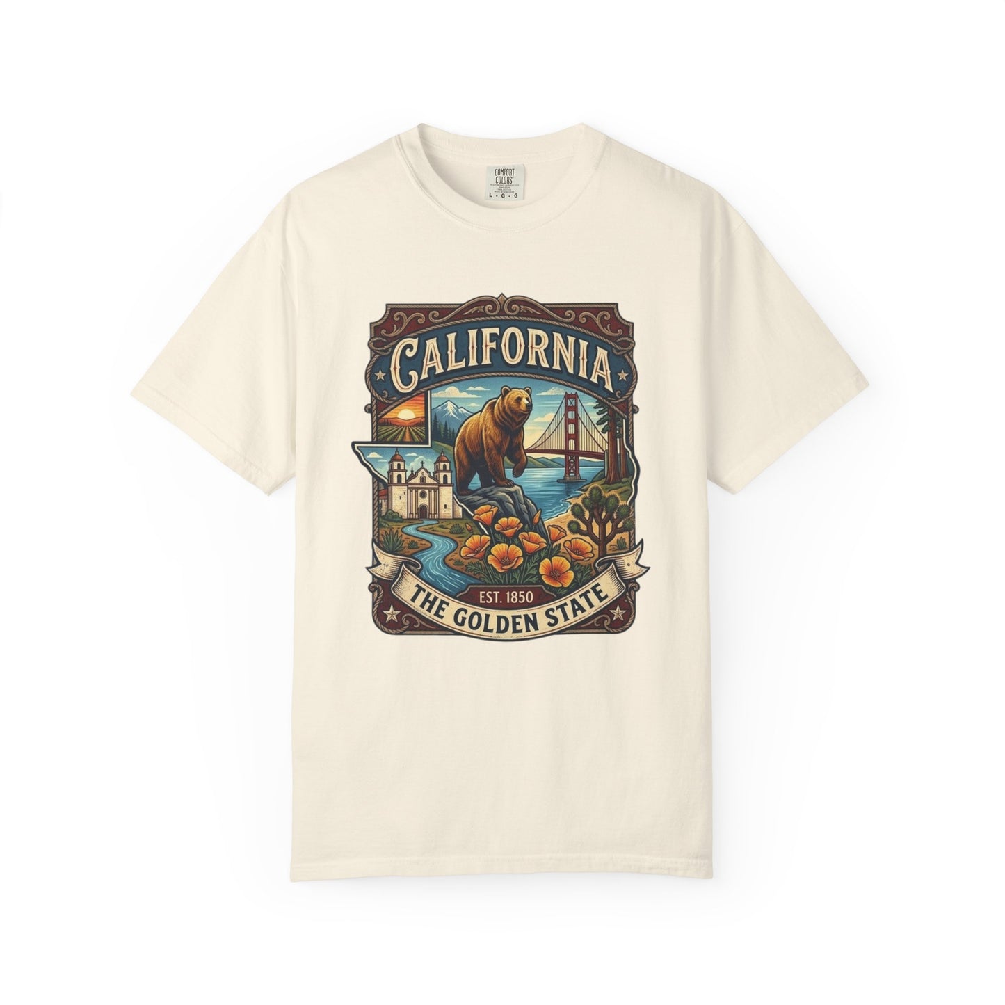 California Bear & Golden Gate T-Shirt