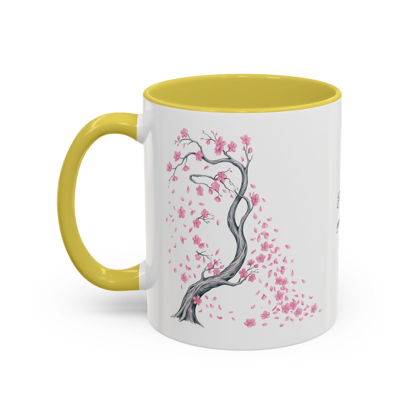 Cherry Blossom Tree Mug — Colorful Ceramic Coffee Cup